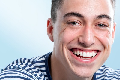 a man smiling