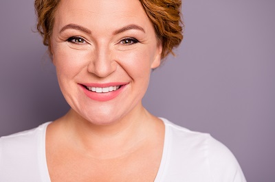 woman smiling